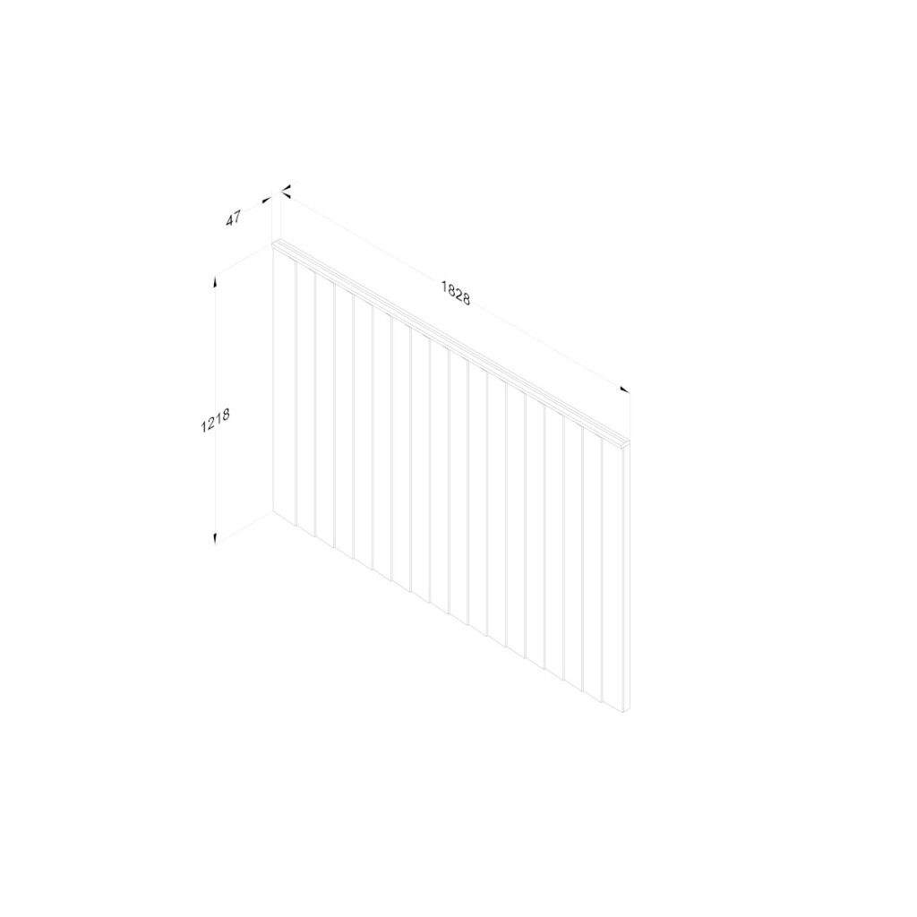 Forest Garden 6ft x 4ft Closeboard Fence Panel – Pack of 5 5013053191095 2